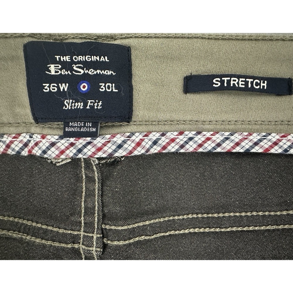 Ben Sherman Men's Vetiver Slim Fit Stretch Denim Jeans Size 36 x 30 New - Picture 12 of 15